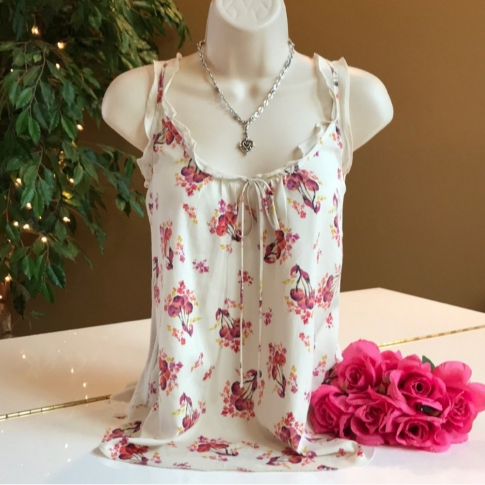 White flowered top